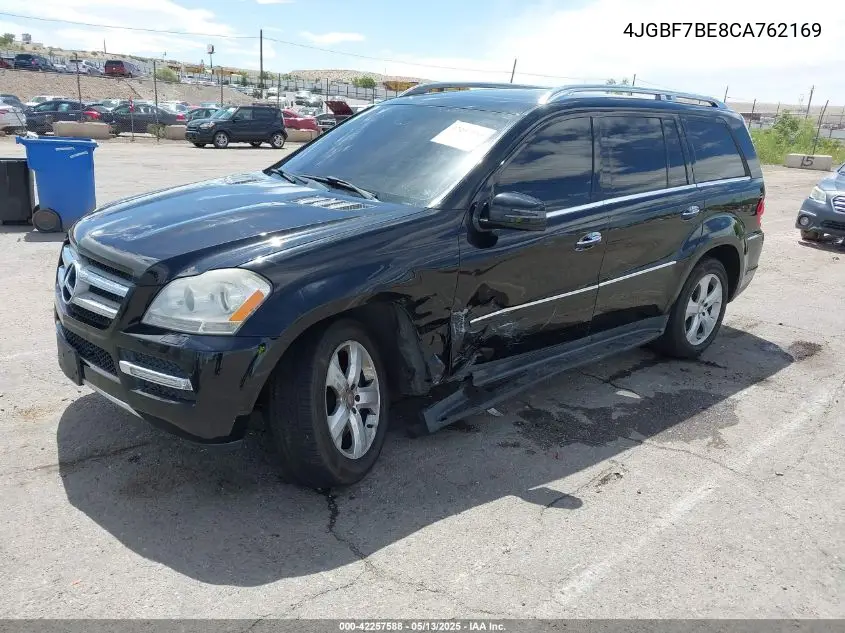 2012 Mercedes-Benz Gl 450 4Matic VIN: 4JGBF7BE8CA762169 Lot: 42257588