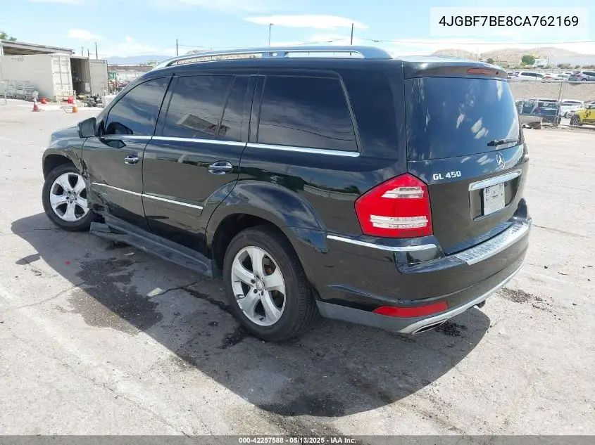 2012 Mercedes-Benz Gl 450 4Matic VIN: 4JGBF7BE8CA762169 Lot: 42257588
