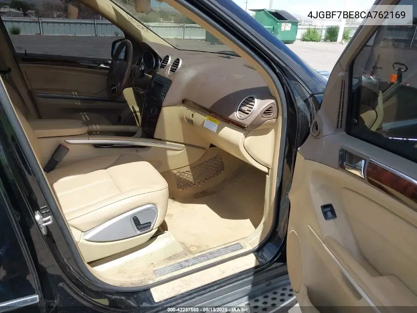 2012 Mercedes-Benz Gl 450 4Matic VIN: 4JGBF7BE8CA762169 Lot: 42257588