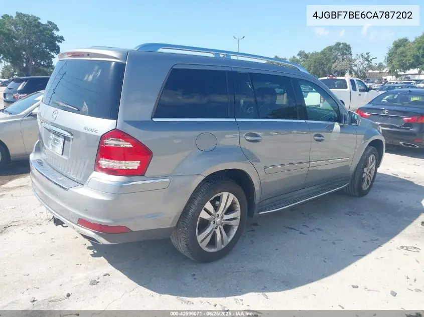 2012 Mercedes-Benz Gl 450 4Matic VIN: 4JGBF7BE6CA787202 Lot: 42596071