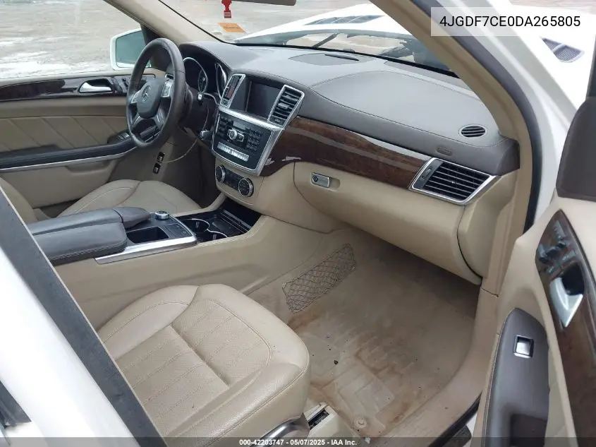 2013 Mercedes-Benz Gl 450 4Matic VIN: 4JGDF7CE0DA265805 Lot: 42203747