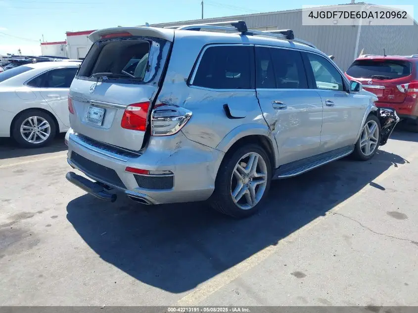 2013 Mercedes-Benz Gl 550 4Matic VIN: 4JGDF7DE6DA120962 Lot: 42213191