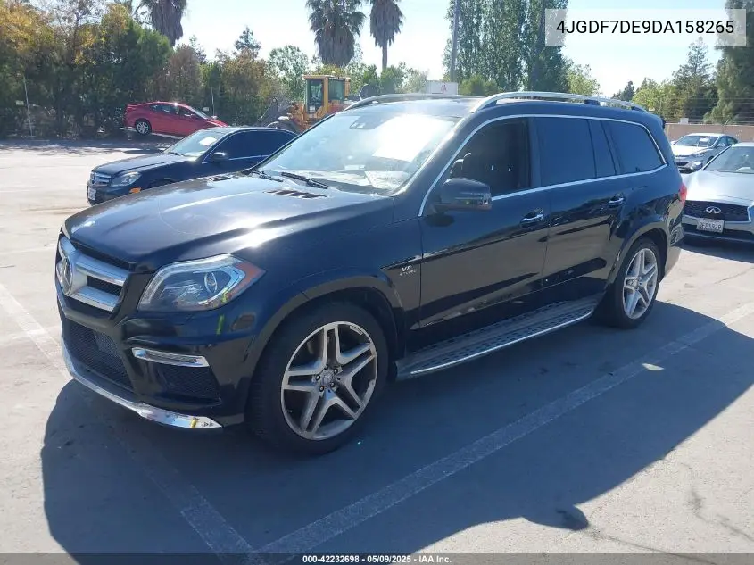 2013 Mercedes-Benz Gl 550 4Matic VIN: 4JGDF7DE9DA158265 Lot: 42232698