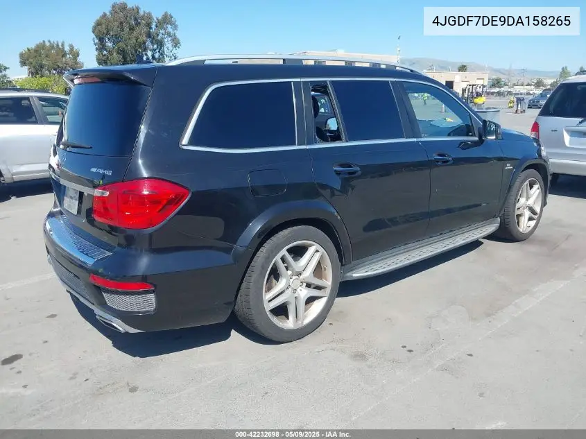 2013 Mercedes-Benz Gl 550 4Matic VIN: 4JGDF7DE9DA158265 Lot: 42232698
