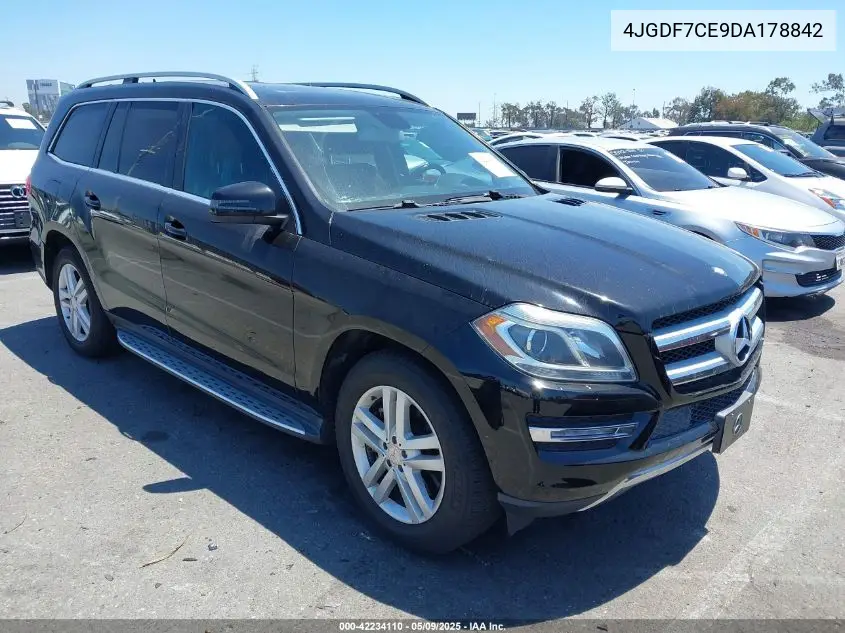 2013 Mercedes-Benz Gl 450 4Matic VIN: 4JGDF7CE9DA178842 Lot: 42234110