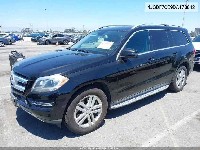 2013 Mercedes-Benz Gl 450 4Matic VIN: 4JGDF7CE9DA178842 Lot: 42234110