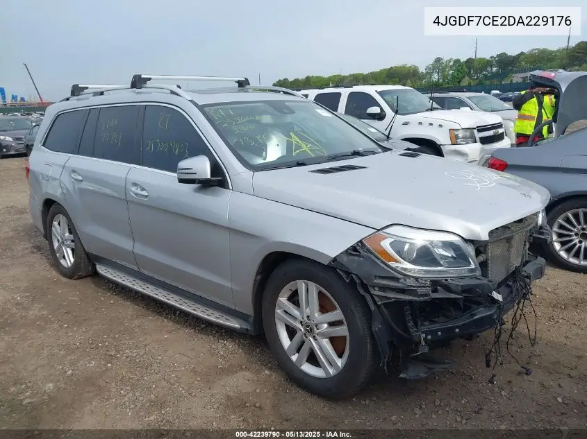 2013 Mercedes-Benz Gl 450 4Matic VIN: 4JGDF7CE2DA229176 Lot: 42239790