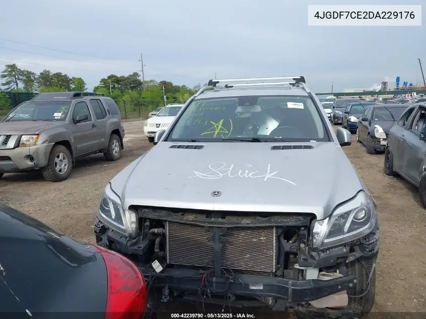 2013 Mercedes-Benz Gl 450 4Matic VIN: 4JGDF7CE2DA229176 Lot: 42239790