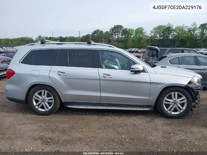 2013 Mercedes-Benz Gl 450 4Matic VIN: 4JGDF7CE2DA229176 Lot: 42239790