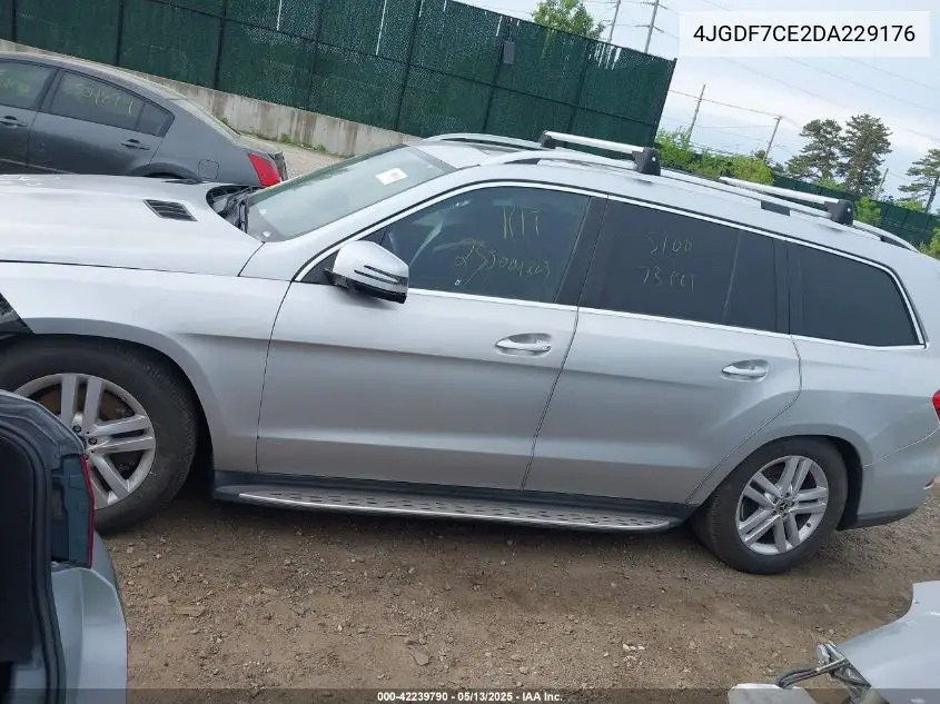 2013 Mercedes-Benz Gl 450 4Matic VIN: 4JGDF7CE2DA229176 Lot: 42239790