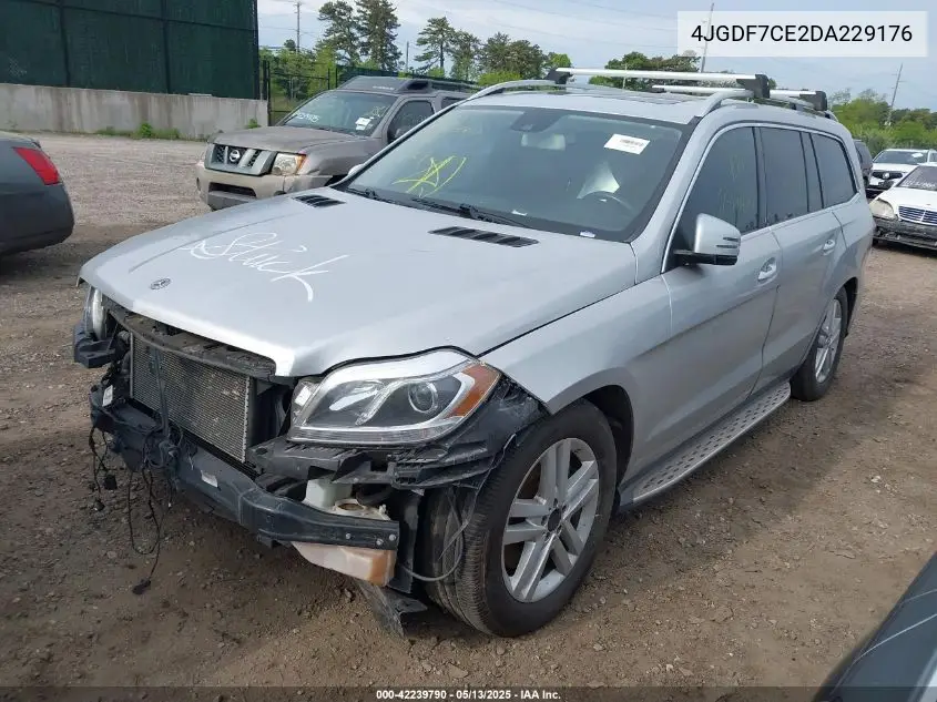 2013 Mercedes-Benz Gl 450 4Matic VIN: 4JGDF7CE2DA229176 Lot: 42239790