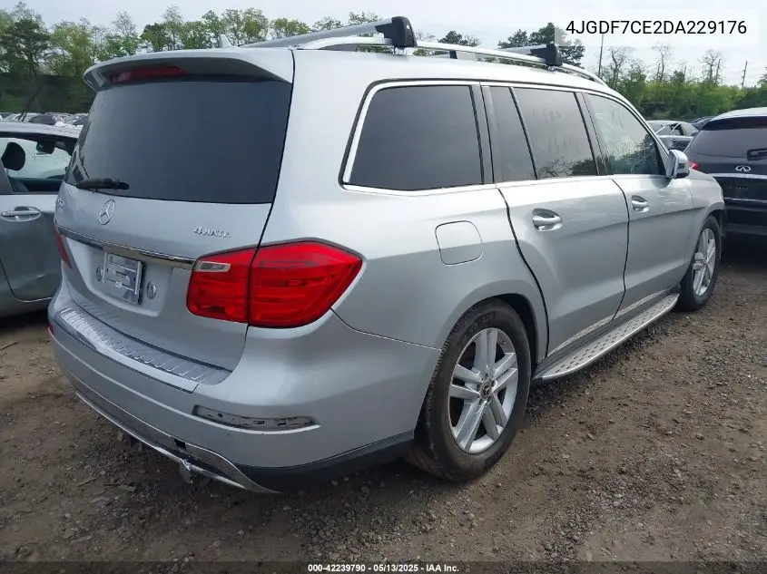 2013 Mercedes-Benz Gl 450 4Matic VIN: 4JGDF7CE2DA229176 Lot: 42239790