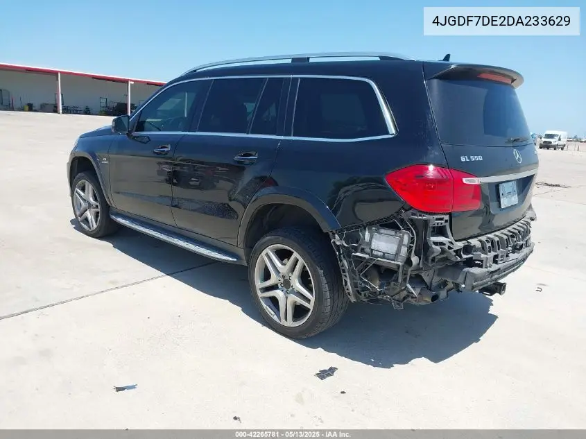 2013 Mercedes-Benz Gl 550 4Matic VIN: 4JGDF7DE2DA233629 Lot: 42265781