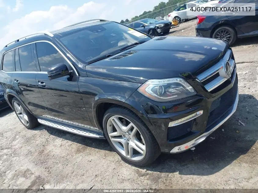 2013 Mercedes-Benz Gl 550 4Matic VIN: 4JGDF7DEXDA251117 Lot: 42581993