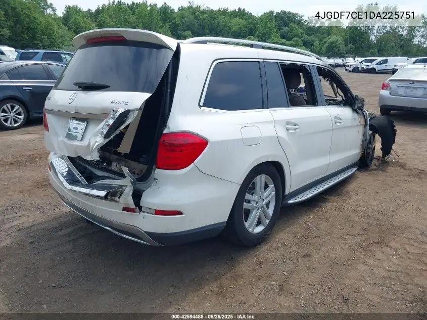 2013 Mercedes-Benz Gl-Class Gl 450 VIN: 4JGDF7CE1DA225751 Lot: 42594488