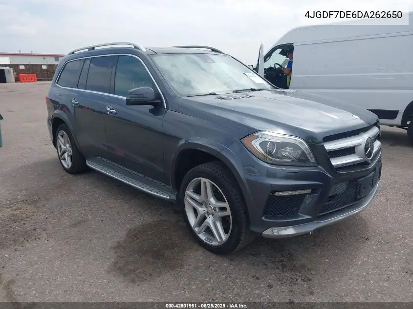 2013 Mercedes-Benz Gl 550 4Matic VIN: 4JGDF7DE6DA262650 Lot: 42601951