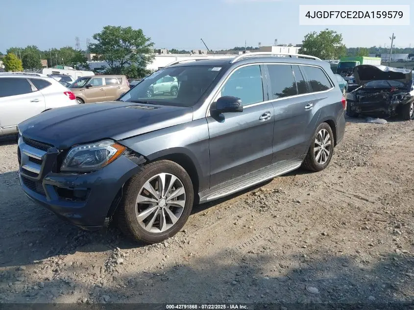 2013 Mercedes-Benz Gl-Class 4Matic VIN: 4JGDF7CE2DA159579 Lot: 42791868