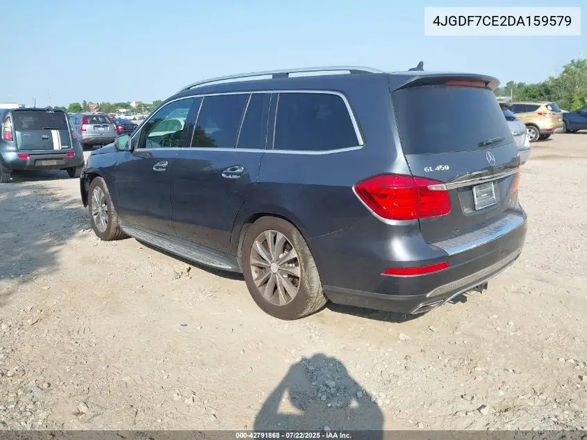 2013 Mercedes-Benz Gl-Class 4Matic VIN: 4JGDF7CE2DA159579 Lot: 42791868