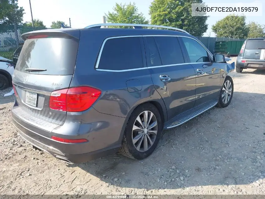 2013 Mercedes-Benz Gl-Class 4Matic VIN: 4JGDF7CE2DA159579 Lot: 42791868