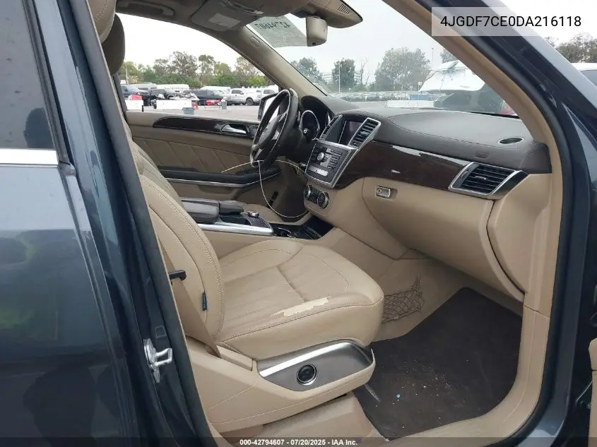 2013 Mercedes-Benz Gl 450 4Matic VIN: 4JGDF7CE0DA216118 Lot: 42794607
