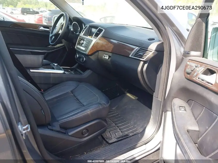 2014 Mercedes-Benz Gl 450 4Matic VIN: 4JGDF7CE0EA290673 Lot: 42207889