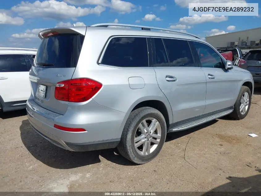 2014 Mercedes-Benz Gl 450 4Matic VIN: 4JGDF7CE9EA289232 Lot: 42255613
