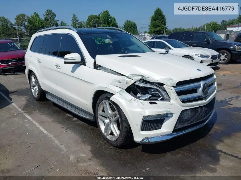 2014 Mercedes-Benz Gl 550 4Matic VIN: 4JGDF7DE3EA416779 Lot: 42557281