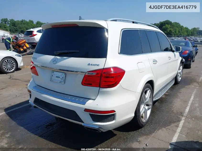 2014 Mercedes-Benz Gl 550 4Matic VIN: 4JGDF7DE3EA416779 Lot: 42557281