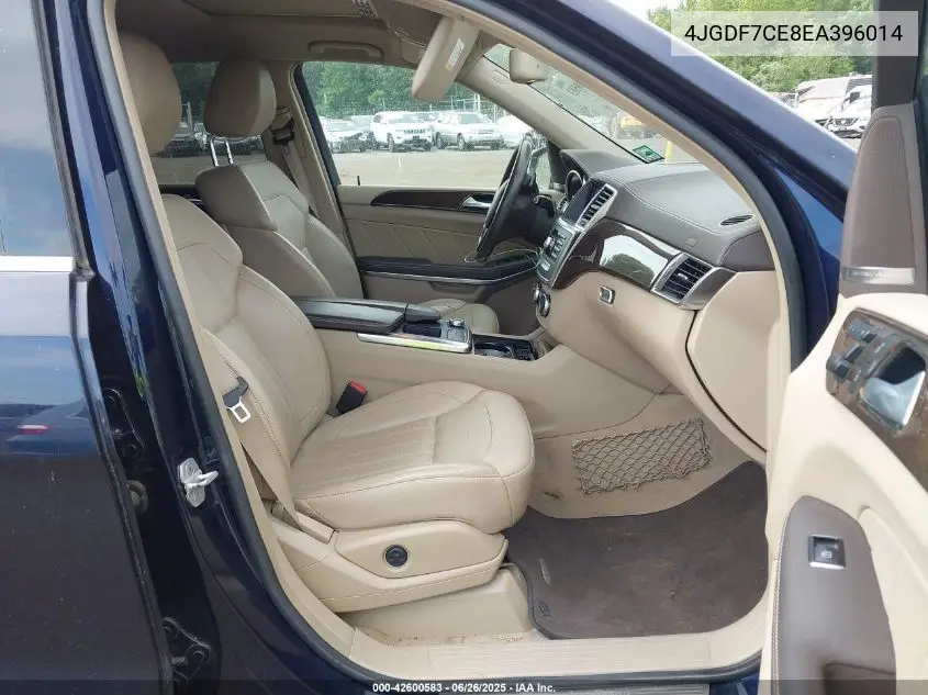 2014 Mercedes-Benz Gl 450 4Matic VIN: 4JGDF7CE8EA396014 Lot: 42600583