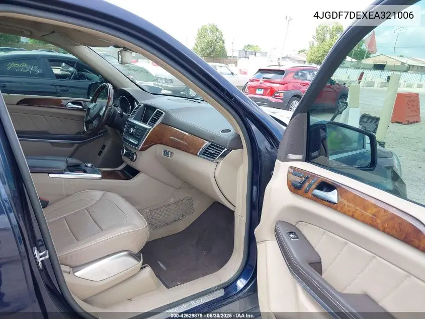 2014 Mercedes-Benz Gl 550 4Matic VIN: 4JGDF7DEXEA321006 Lot: 42629879
