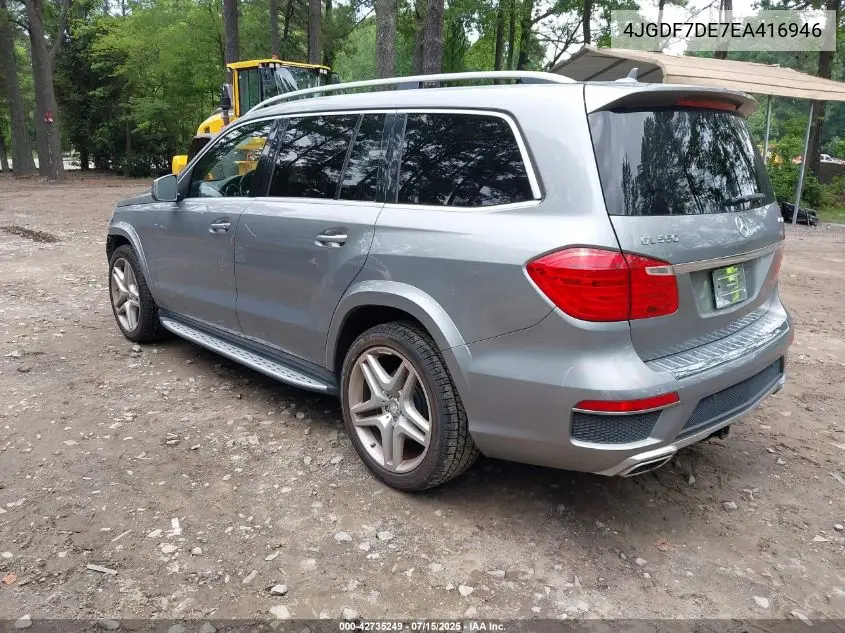 2014 Mercedes-Benz Gl 550 4Matic VIN: 4JGDF7DE7EA416946 Lot: 42735249