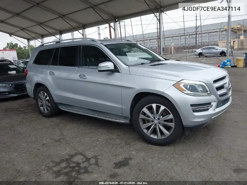 2014 Mercedes-Benz Gl 450 4Matic VIN: 4JGDF7CE9EA347114 Lot: 42784526