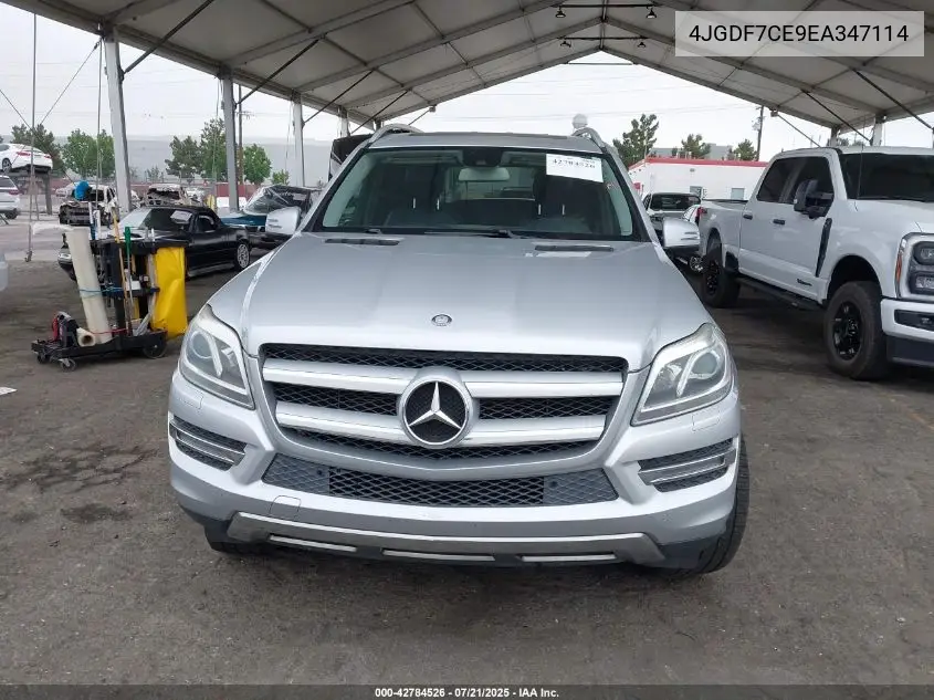 2014 Mercedes-Benz Gl 450 4Matic VIN: 4JGDF7CE9EA347114 Lot: 42784526