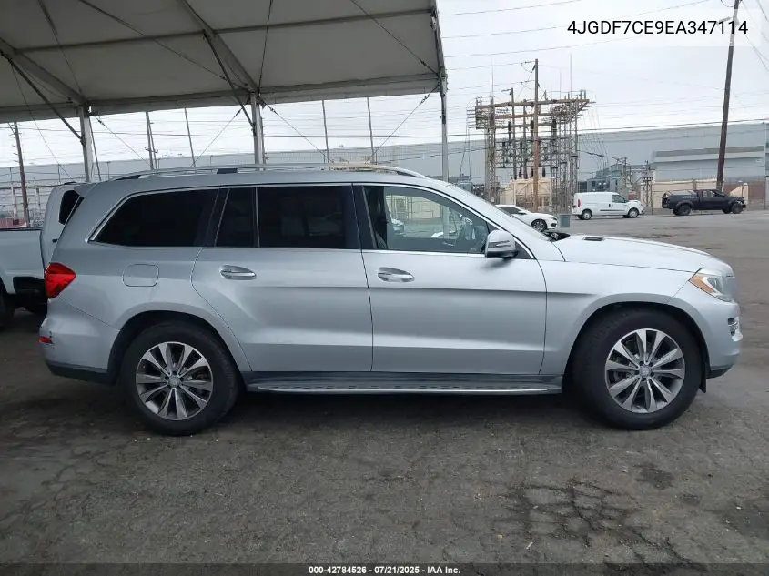 2014 Mercedes-Benz Gl 450 4Matic VIN: 4JGDF7CE9EA347114 Lot: 42784526