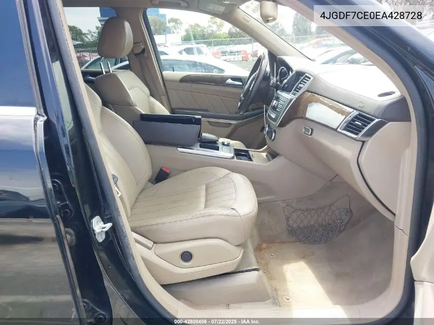 2014 Mercedes-Benz Gl 450 4Matic VIN: 4JGDF7CE0EA428728 Lot: 42808406