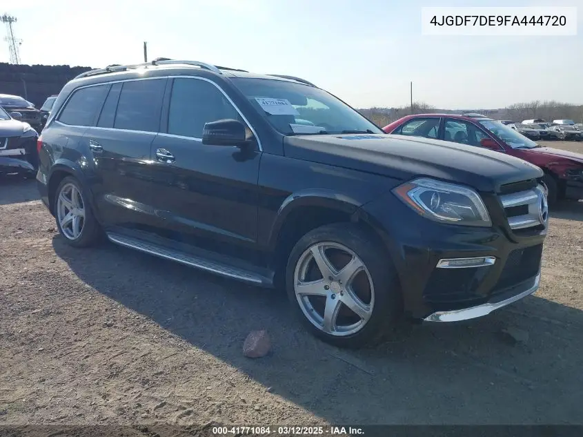 2015 Mercedes-Benz Gl 550 4Matic VIN: 4JGDF7DE9FA444720 Lot: 41771084