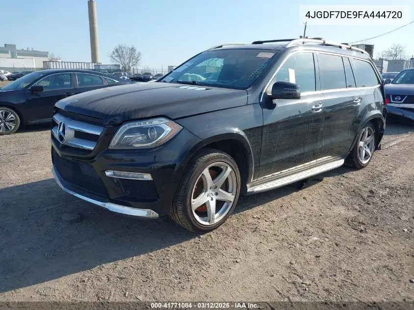 2015 Mercedes-Benz Gl 550 4Matic VIN: 4JGDF7DE9FA444720 Lot: 41771084