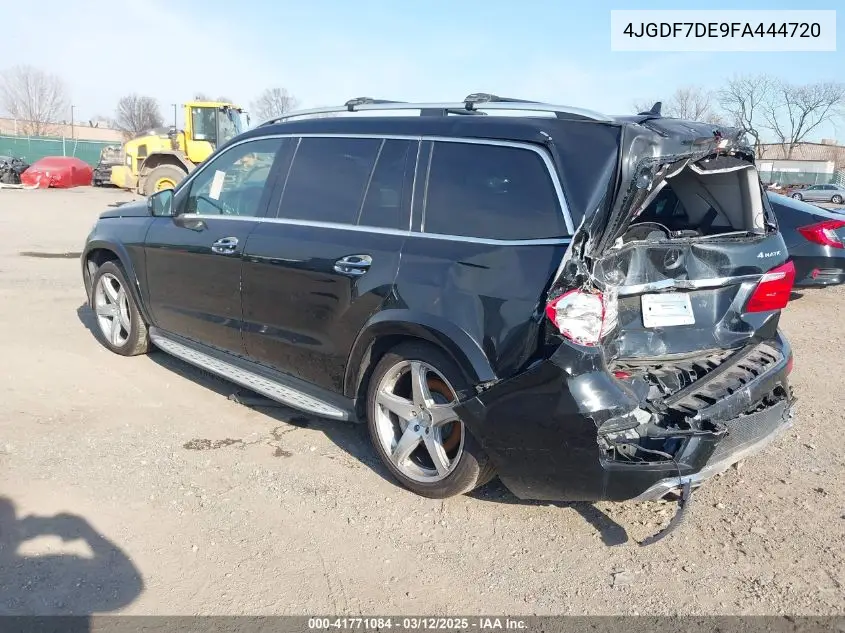 2015 Mercedes-Benz Gl 550 4Matic VIN: 4JGDF7DE9FA444720 Lot: 41771084