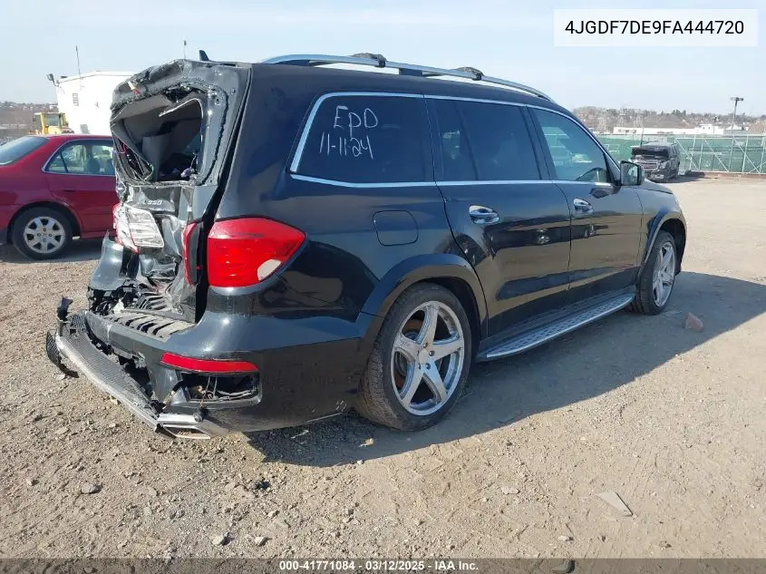 2015 Mercedes-Benz Gl 550 4Matic VIN: 4JGDF7DE9FA444720 Lot: 41771084