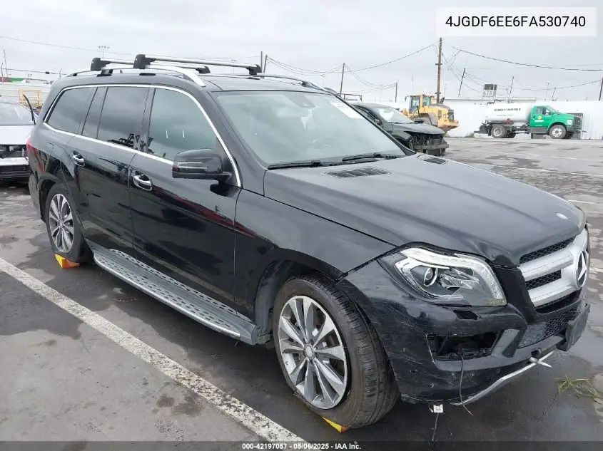 2015 Mercedes-Benz Gl 450 4Matic VIN: 4JGDF6EE6FA530740 Lot: 42197057