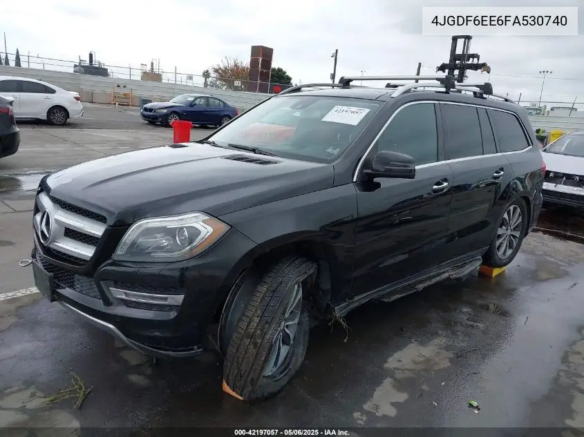 2015 Mercedes-Benz Gl 450 4Matic VIN: 4JGDF6EE6FA530740 Lot: 42197057