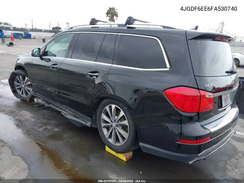 2015 Mercedes-Benz Gl 450 4Matic VIN: 4JGDF6EE6FA530740 Lot: 42197057
