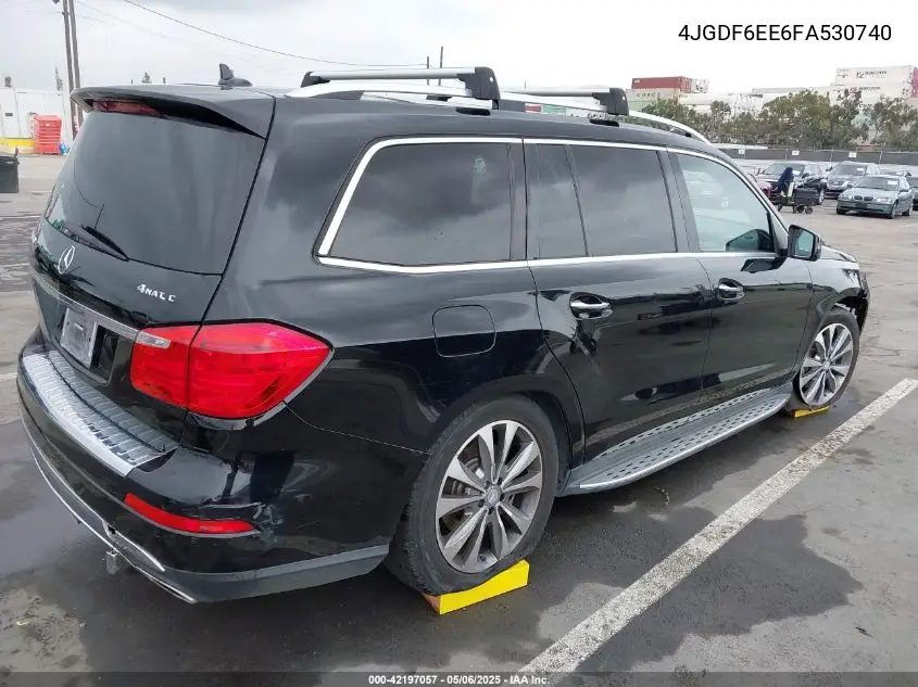 2015 Mercedes-Benz Gl 450 4Matic VIN: 4JGDF6EE6FA530740 Lot: 42197057