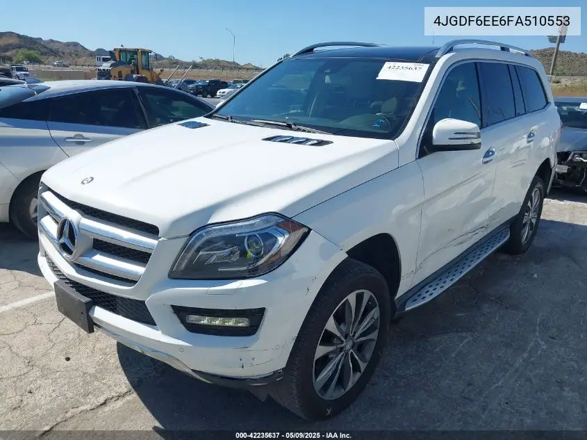 2015 Mercedes-Benz Gl 450 4Matic VIN: 4JGDF6EE6FA510553 Lot: 42235637