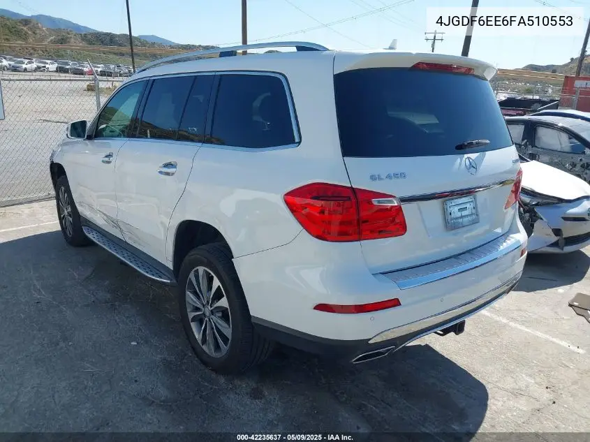 2015 Mercedes-Benz Gl 450 4Matic VIN: 4JGDF6EE6FA510553 Lot: 42235637