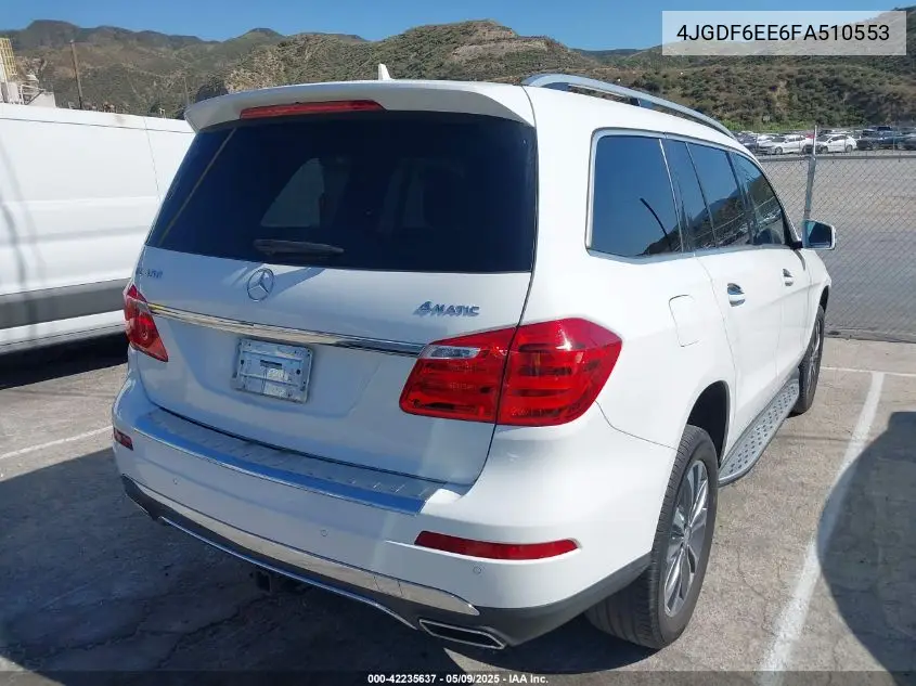 2015 Mercedes-Benz Gl 450 4Matic VIN: 4JGDF6EE6FA510553 Lot: 42235637