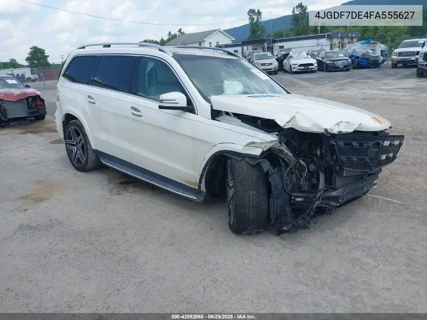 2015 Mercedes-Benz Gl 550 4Matic VIN: 4JGDF7DE4FA555627 Lot: 42592068