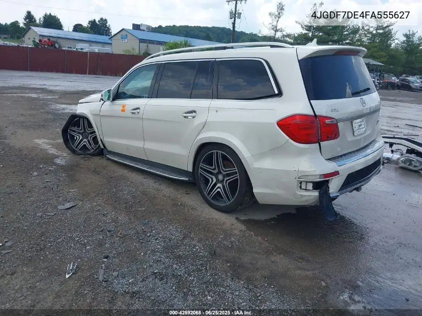 2015 Mercedes-Benz Gl 550 4Matic VIN: 4JGDF7DE4FA555627 Lot: 42592068