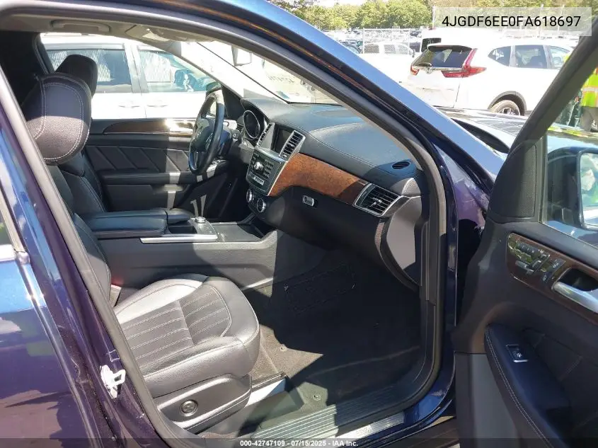 4jgdf6ee0fa618697 4JGDF6EE0FA618697 2015 Mercedes-Benz Gl 450 4Matic