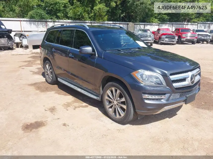 2015 Mercedes-Benz Gl 450 4Matic VIN: 4JGDF6EE4FA497625 Lot: 42772955